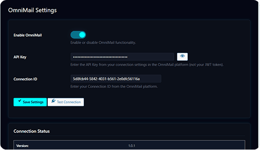 One-click setup interface